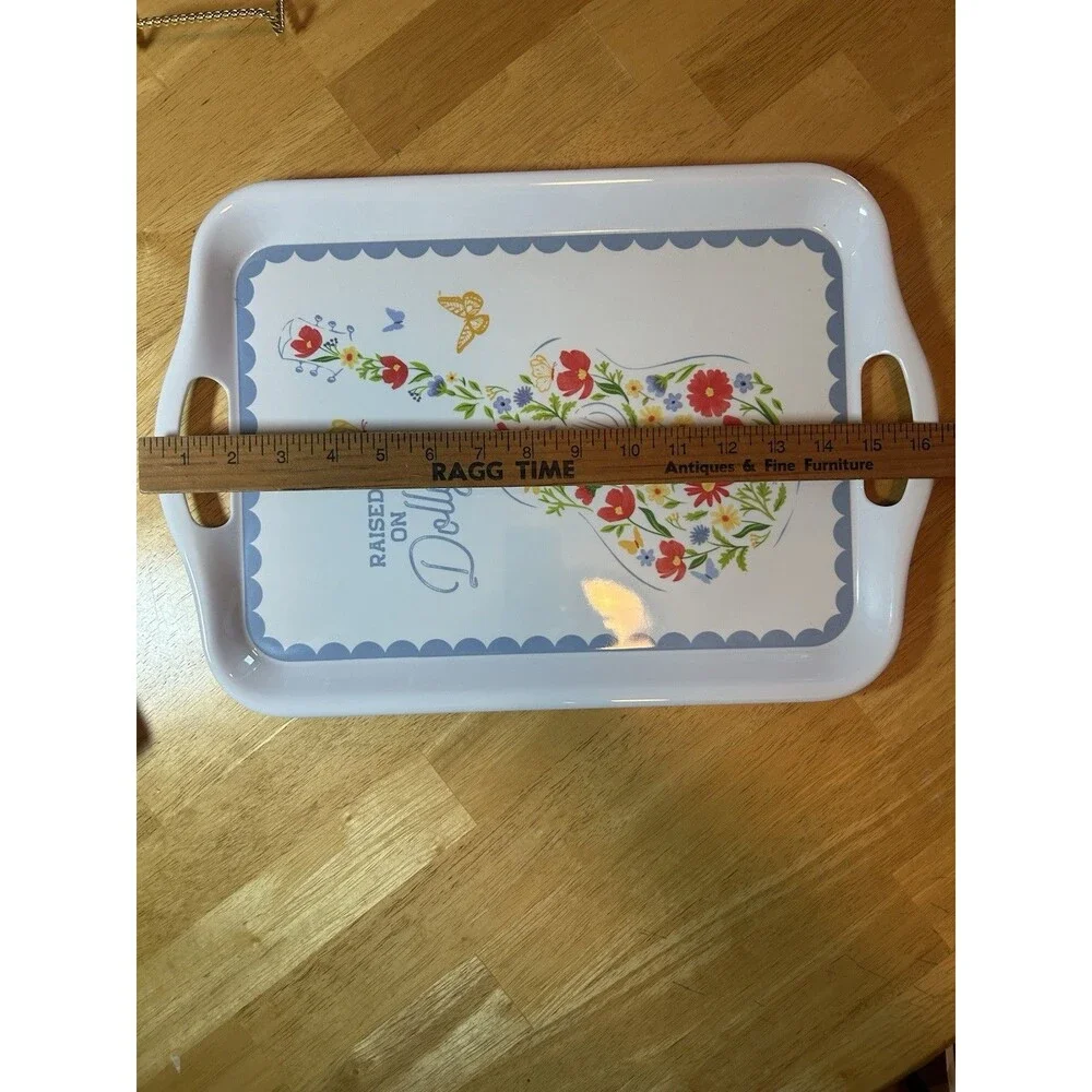 Dolly Parton Raised On Dolly Tray Cup Tablecloth Set Country Kitchen Decor